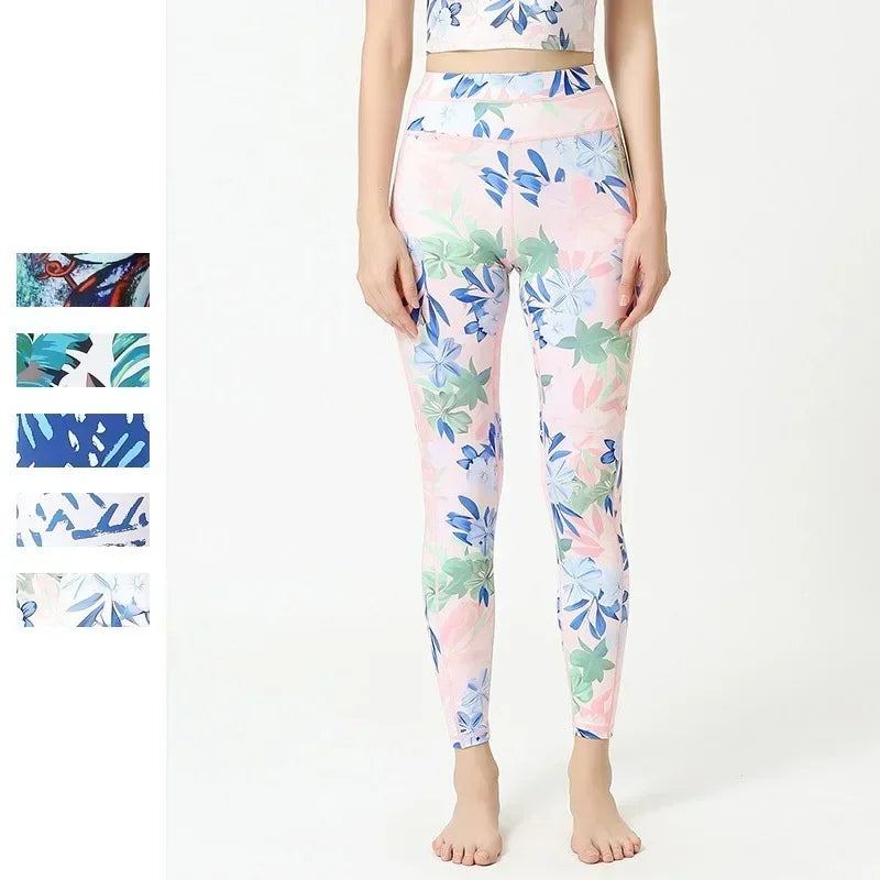 Women's Printed High-Waist Workout Leggings