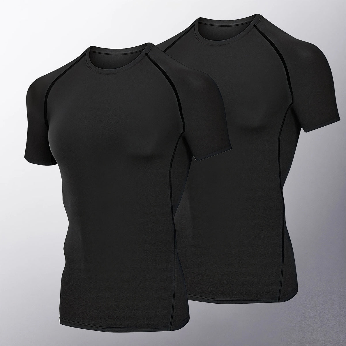 Plain Compression Pack Options Short Sleeve T-shirt For Sports Outfits