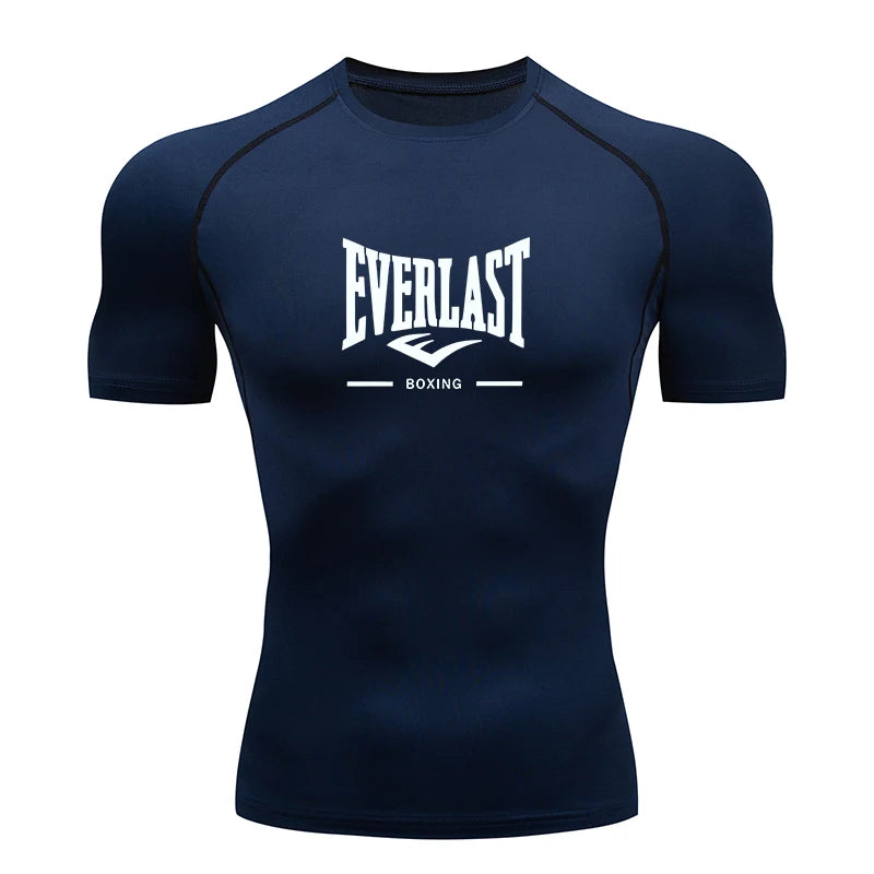 Fitted Crew Neck Short Sleeve Compression T Shirt