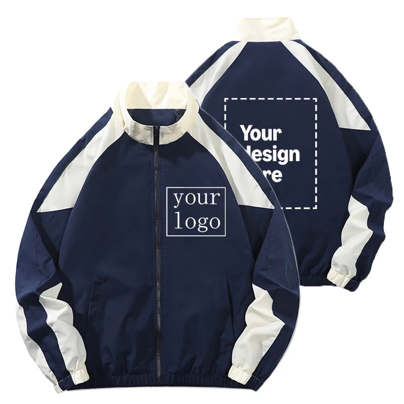 Color Block Long Sleeve Casual Streetwear Racing Style Jacket