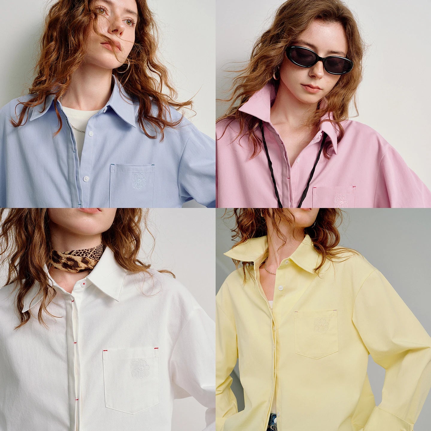 Women's Collared Long Sleeve Shirt
