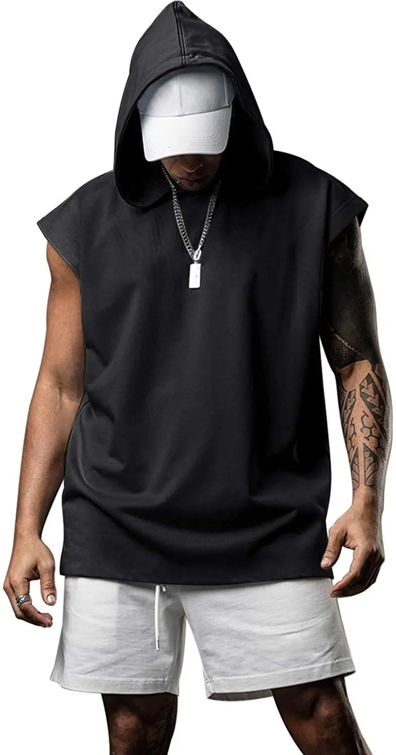 Hooded Sleeveless Tank Top