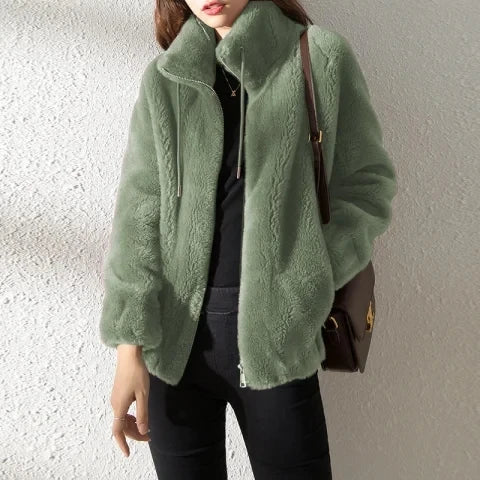 Long Sleeve Casual Front Closure Streetwear Jacket for Layering