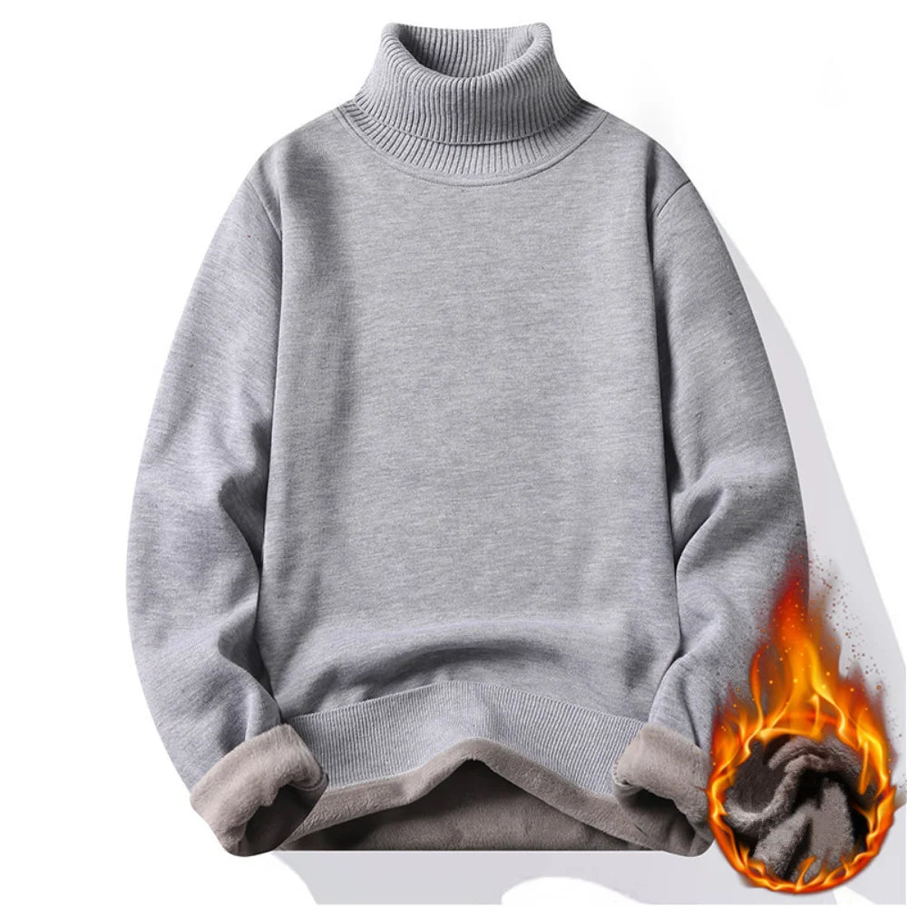 Men's Turtleneck Long Sleeve Knit Sweater