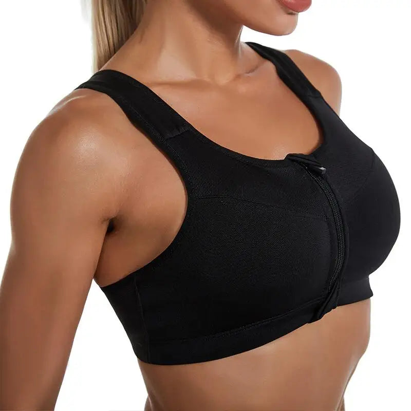 Women's Front Zip Sports Bra