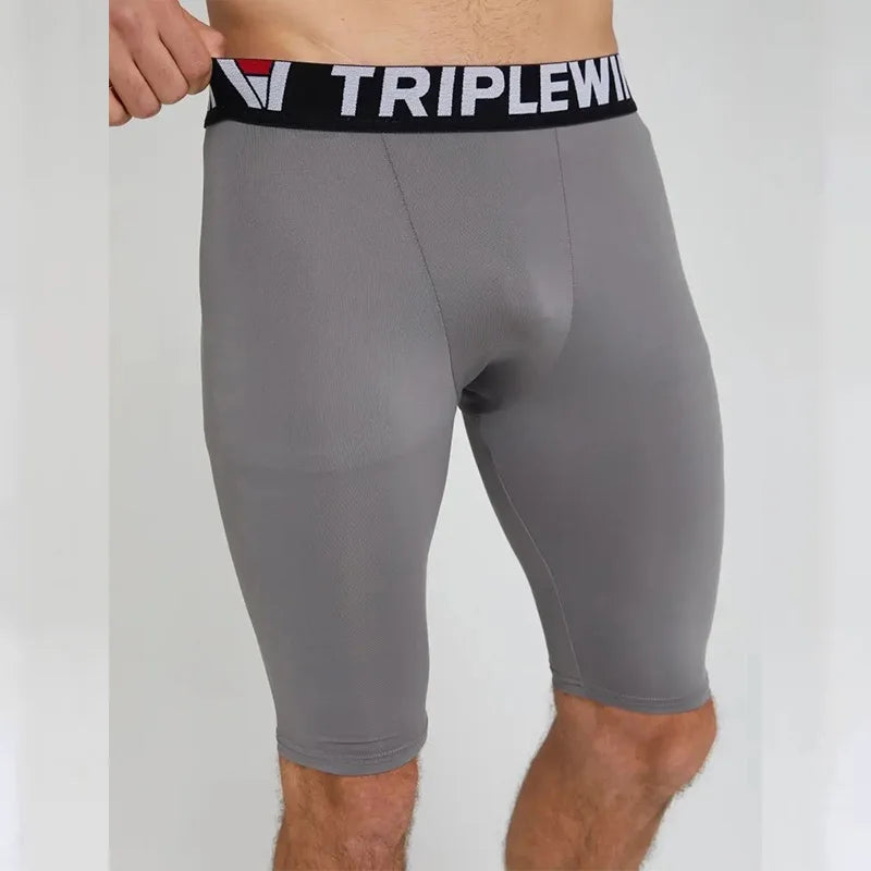 Men's Fitted Training Shorts for Gym and Running