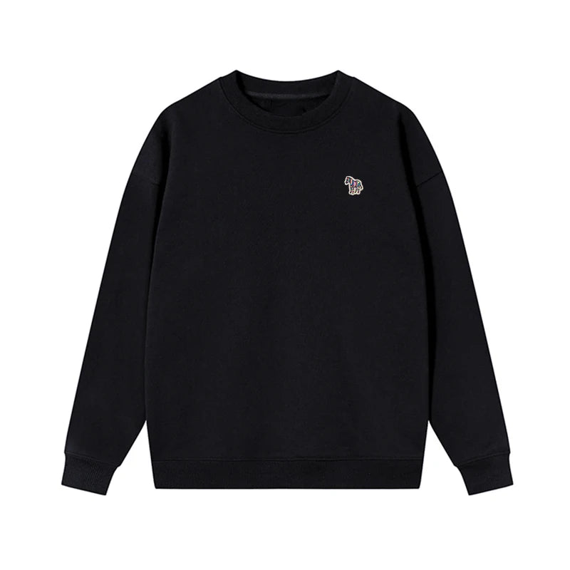 Embroidered Long Sleeve Pullover Casual Sweatshirt for Layering