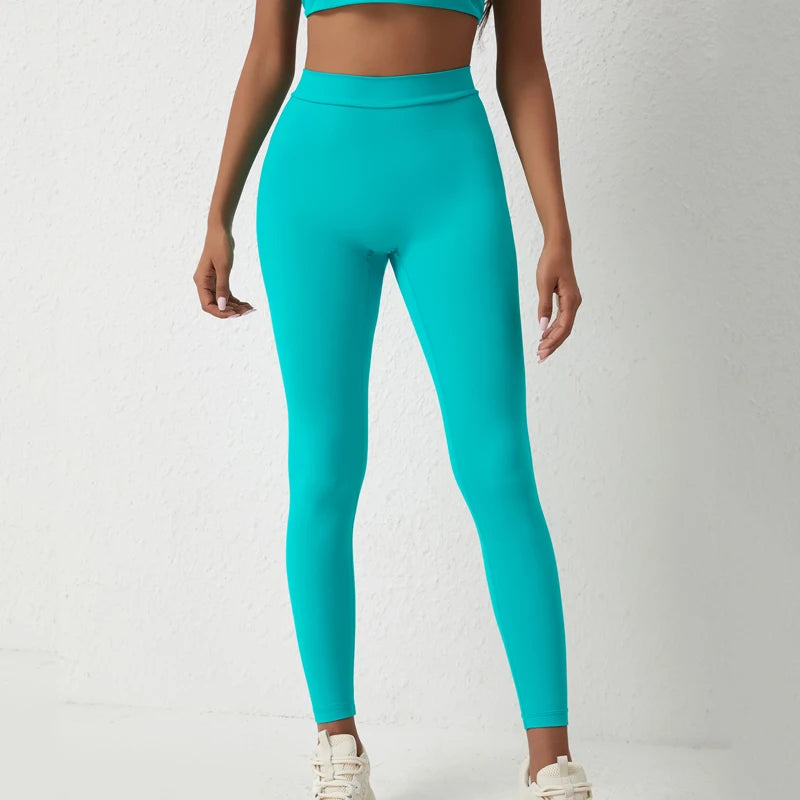 Women's V Back Full Length Leggings For Workout Outfits