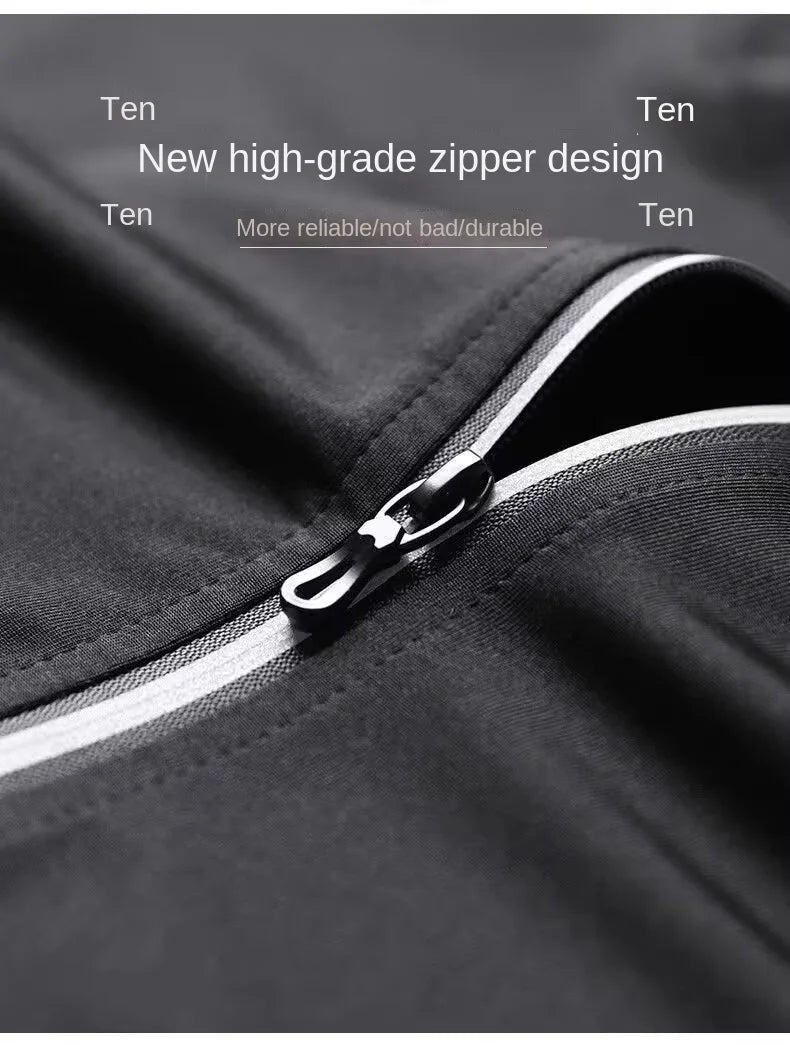 Hooded Long Sleeve Full Zip Running Sports Jacket