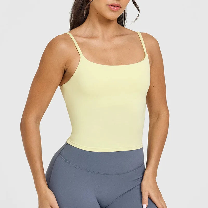 Women's Thin Strap Scoop Neck Tank Top