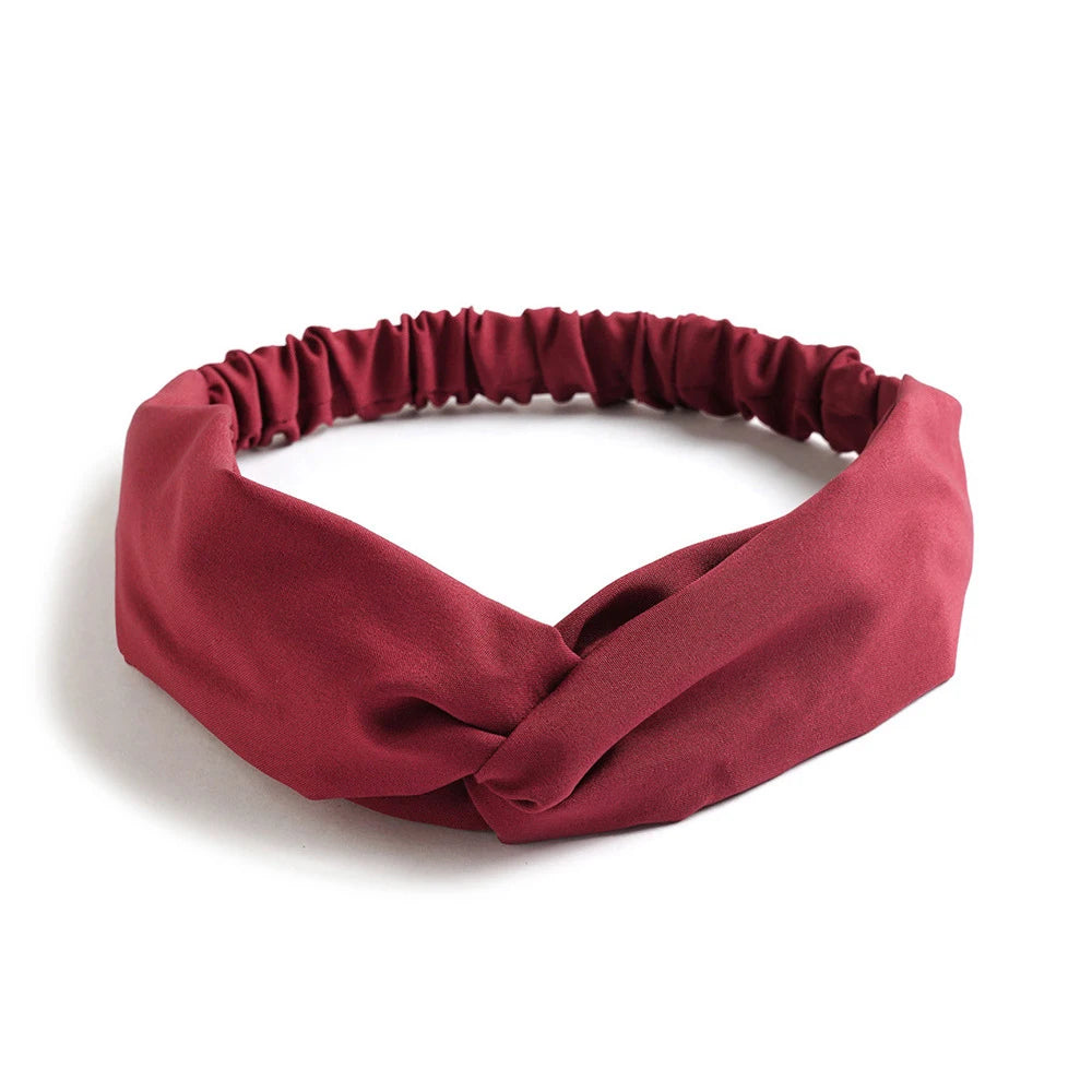 Floral Print Twist Front Elastic Headband for Everyday Hair Styling