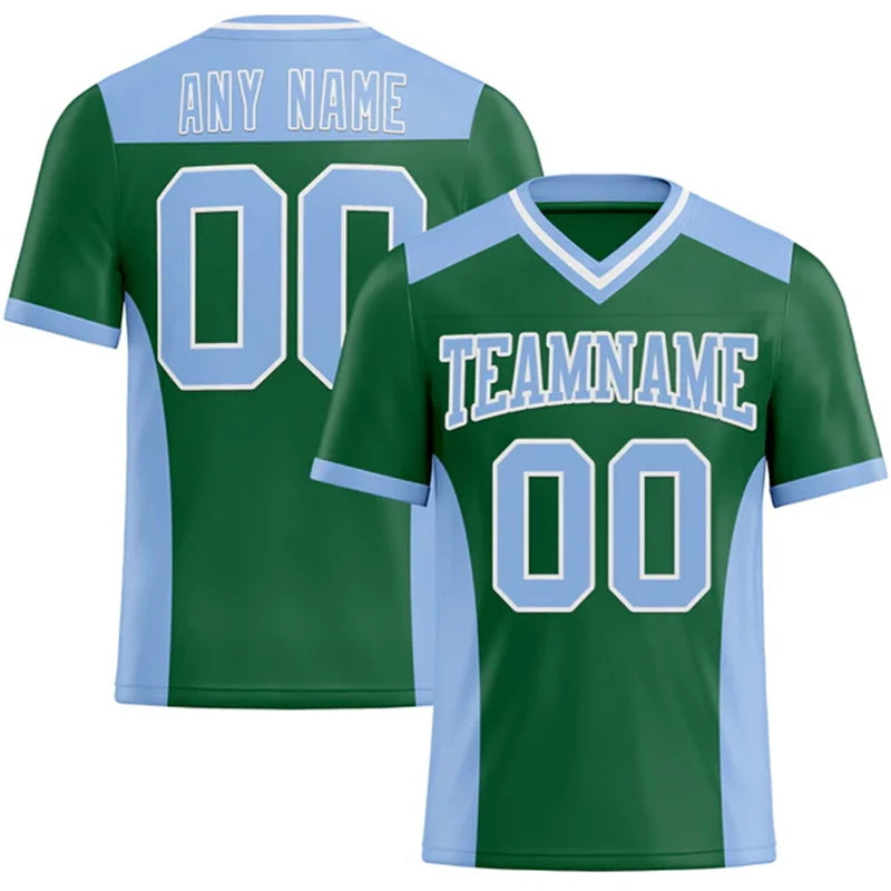 Number Print Football Short Sleeve Jersey For Sports Outfits