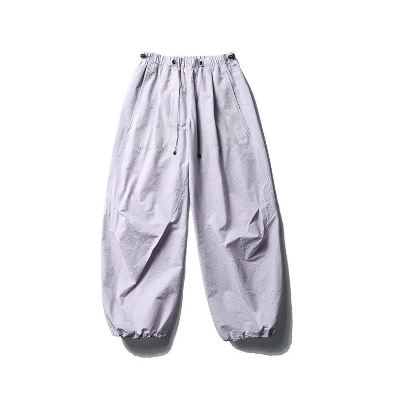 Men's Elastic Waist Loose Fit Casual Pants For Everyday Wear