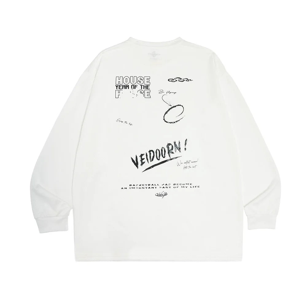 Crew Neck Long Sleeve Running Sports T Shirt Top