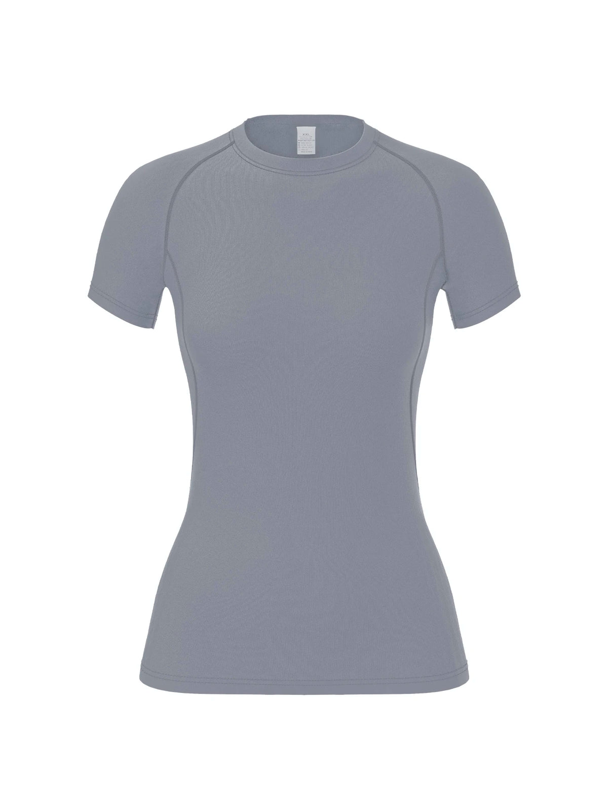 Women's Crew Neck Fitted Short Sleeve T-shirt For Workout Outfits