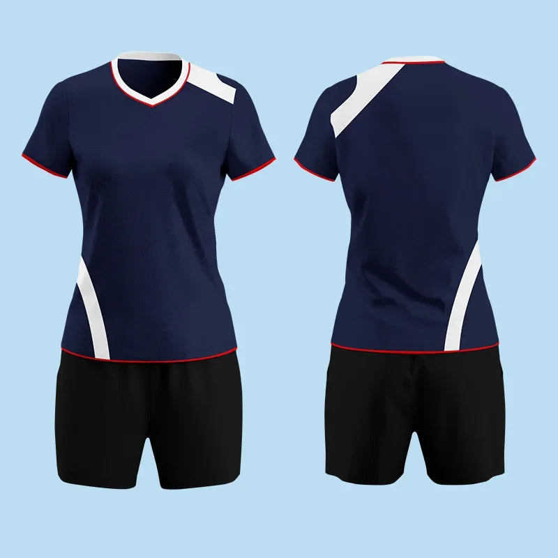 Volleyball Shirt And Shorts Two Piece Sports Clothing Set