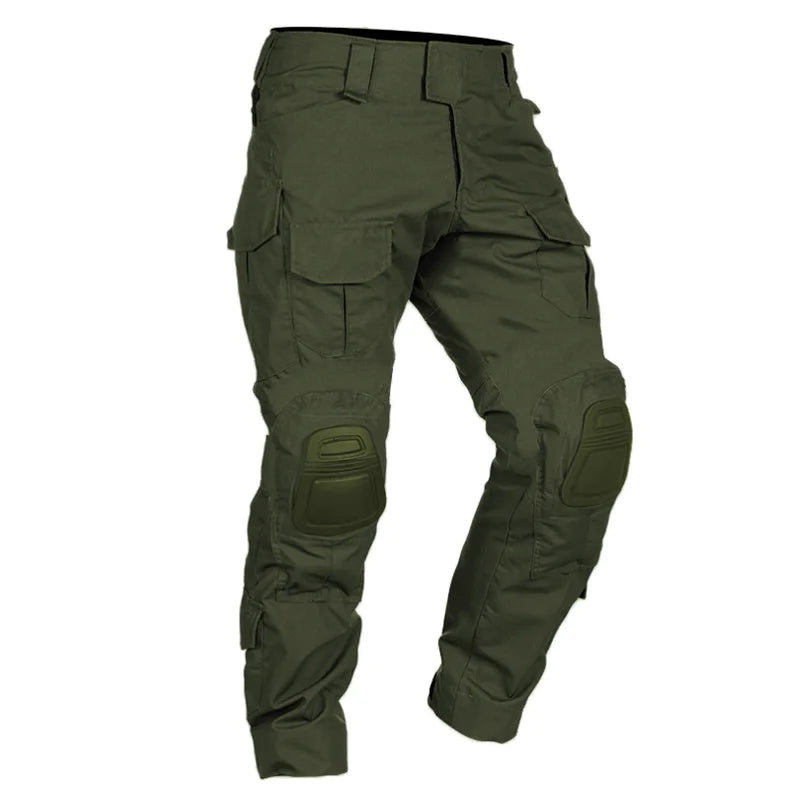Men's Camouflage Cargo Pants with Knee Pads
