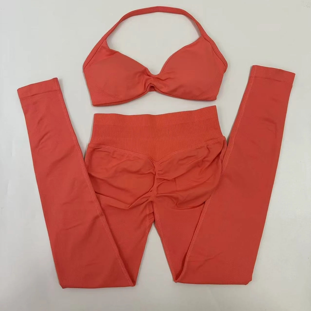 Women's Strappy Bra And Leggings Yoga Set For Workout Outfits