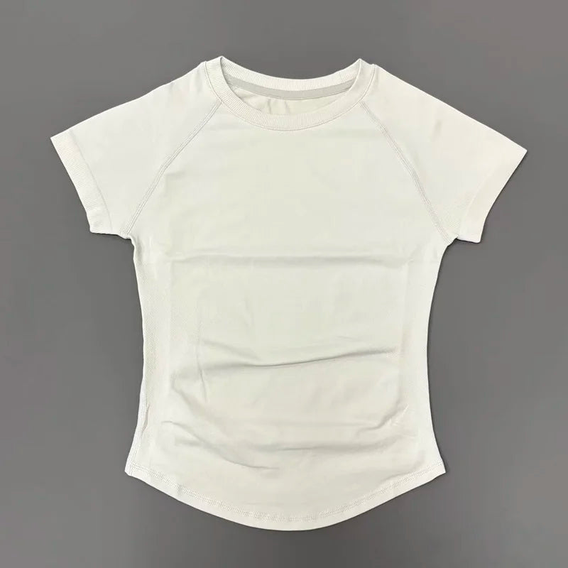 Women's Crew Neck Short Sleeve Sports T-shirt For Workout Outfits
