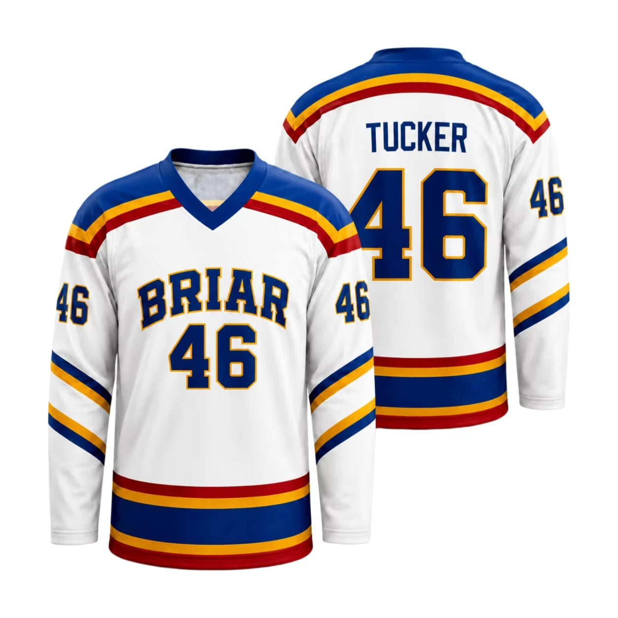 Briar University Number Graphic Long Sleeve Jersey For Sports Outfits