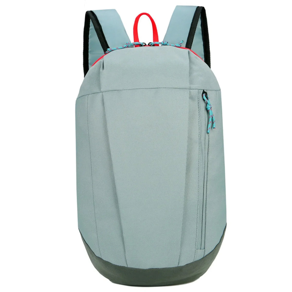 Compact Plain Backpack with Front Zipper Pocket and Twin Shoulder Straps