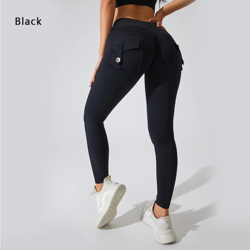 Women's Back Pocket Full Length Leggings For Workout Outfits