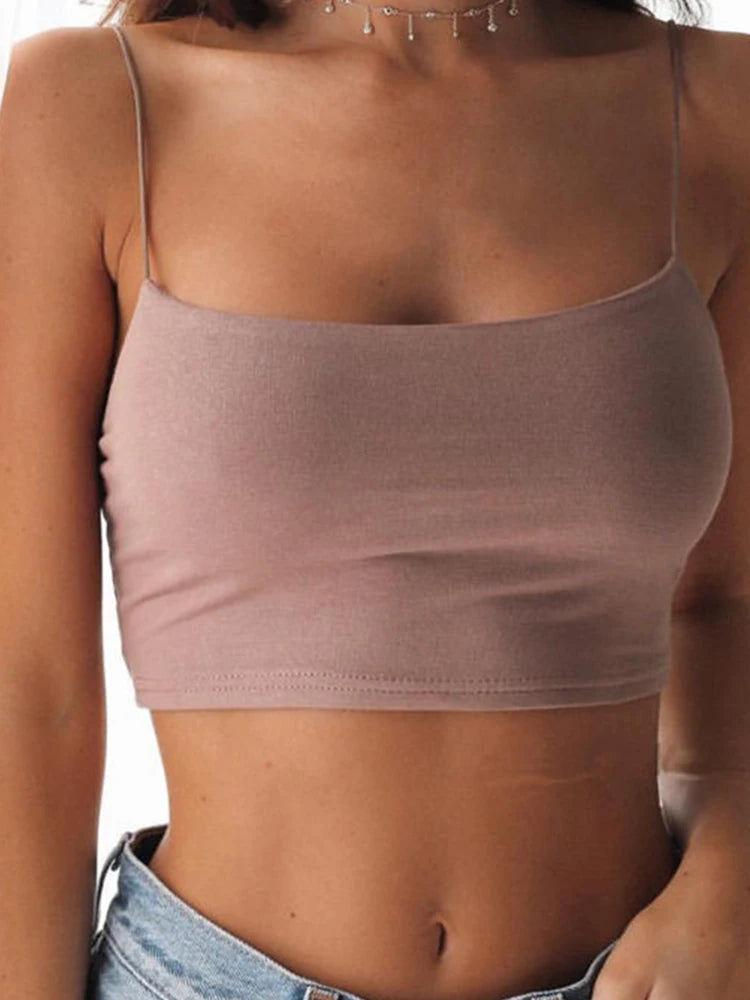 Women's Strapless Crop Top with Solid Design and a Fitted Silhouette
