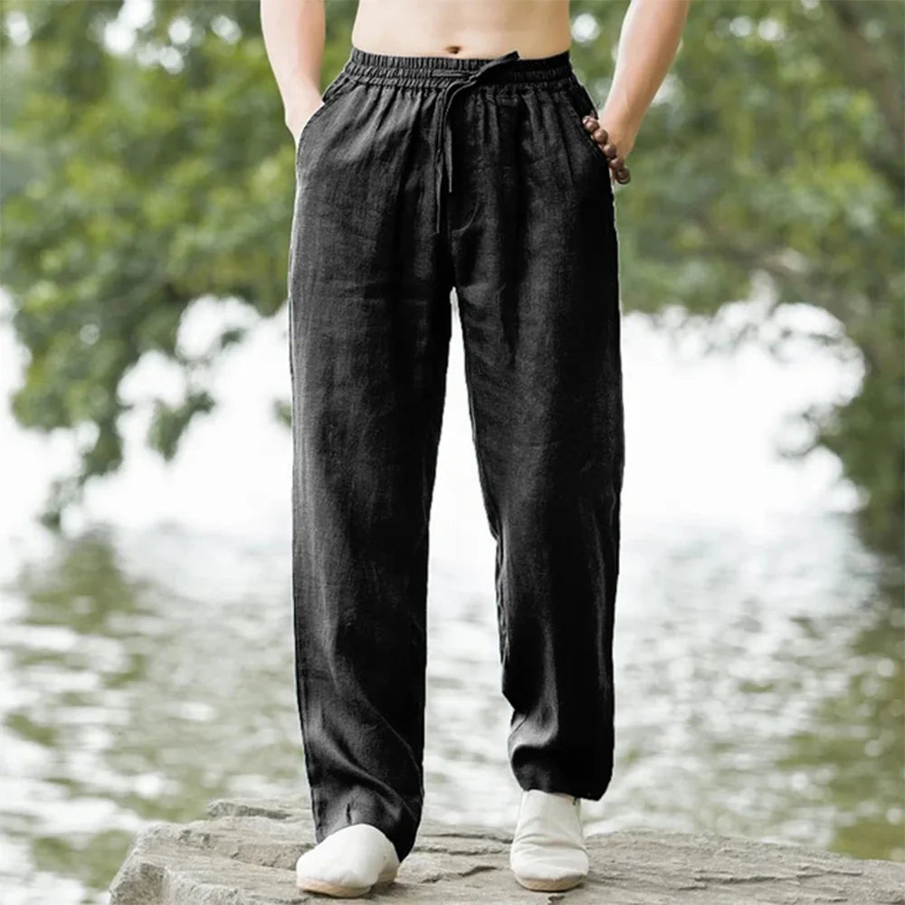 Men's Elastic Waist Casual Pants For Everyday Wear