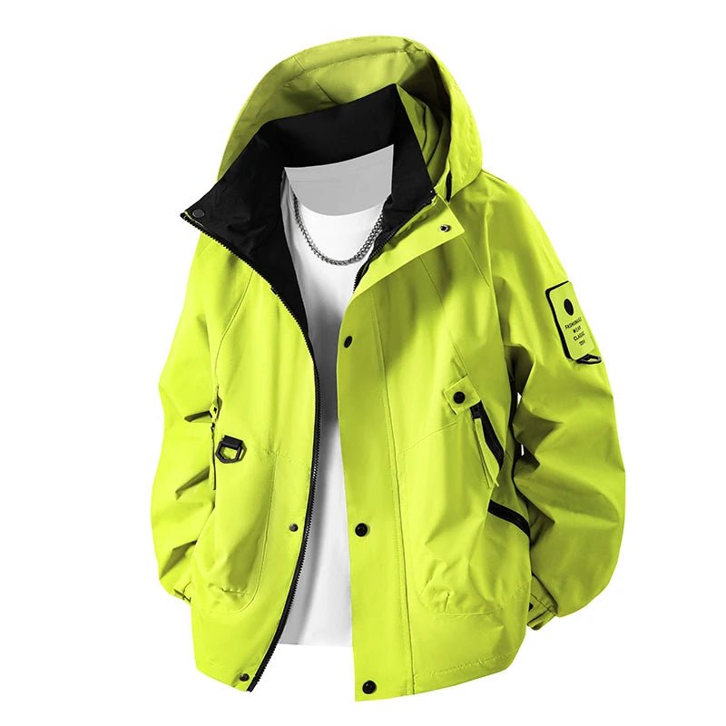 Unisex Waterproof Polyester Hiking Jacket for Spring and Autumn