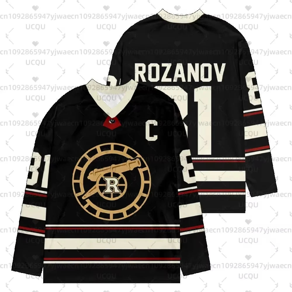 Rivalry Player Number Graphic Long Sleeve Jersey For Sports Outfits