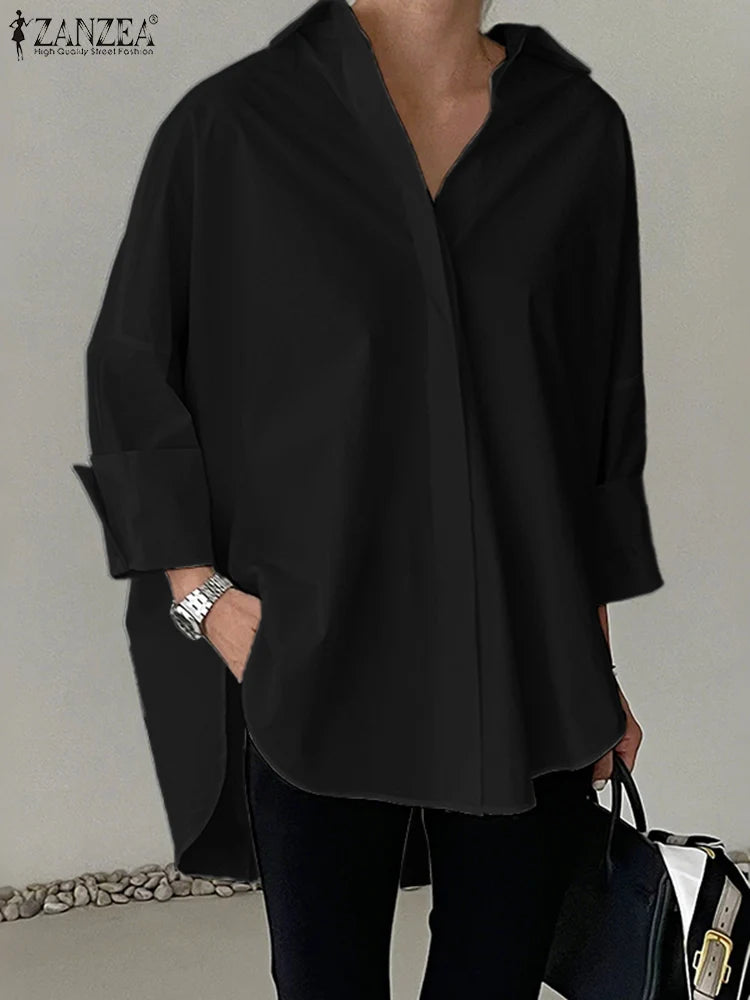 Women's Collared Long Sleeve Shirt