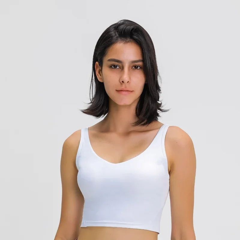 Women's V Neck Longline Tank Top