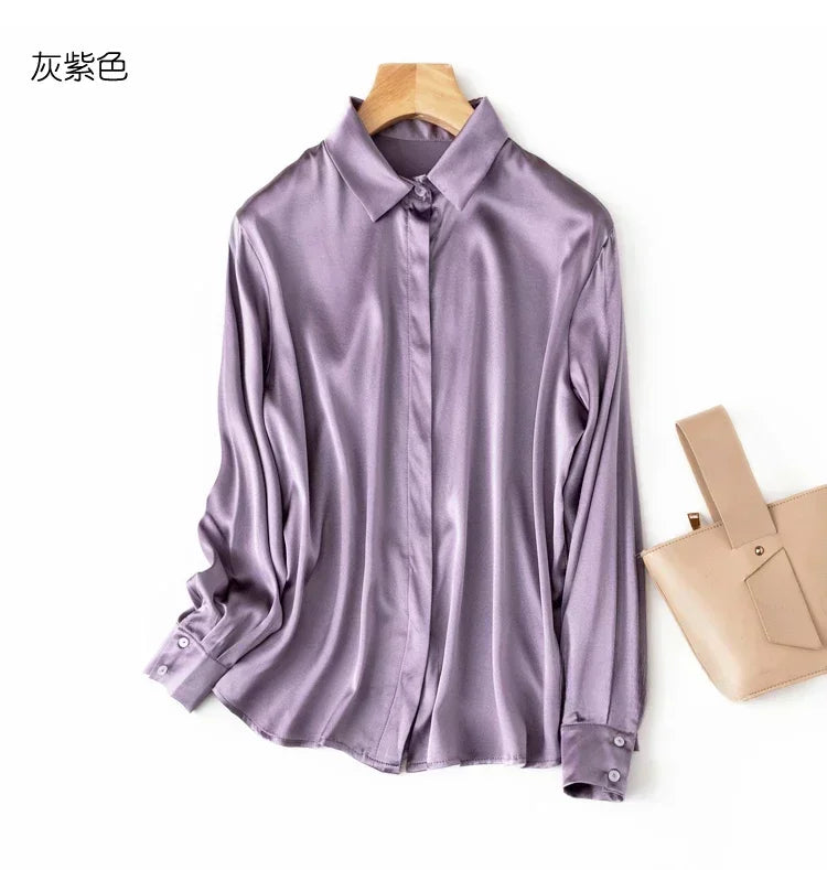 Women's Collared Long Sleeve Shirt