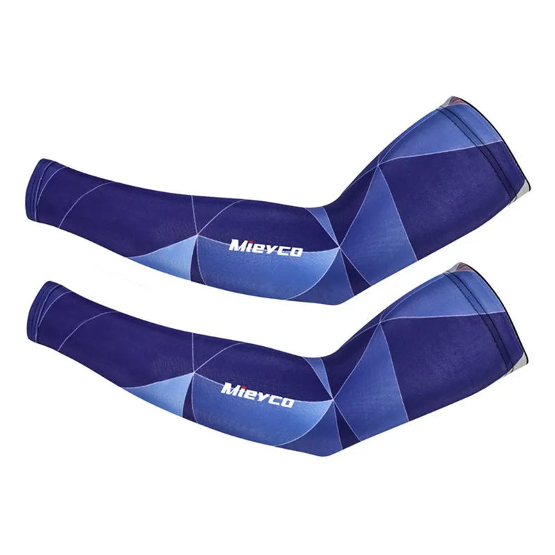 Icy Silk Sun Protection Arm Sleeves Cooling Breathable Outdoor Cycling Fishing Sports Sleeves