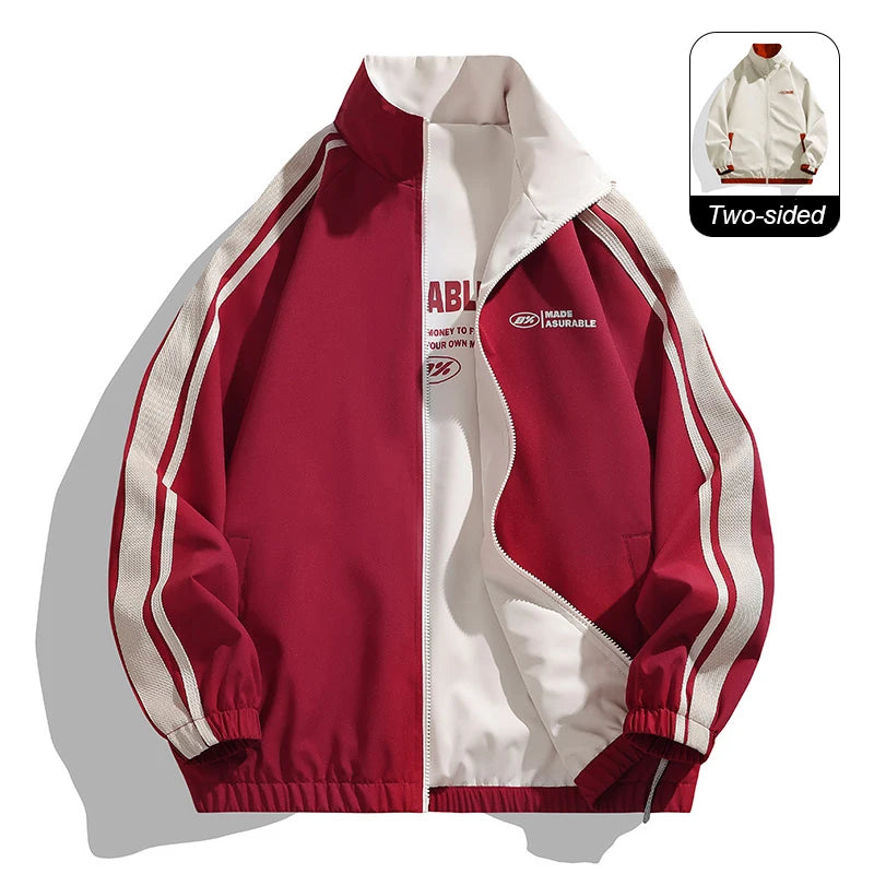 Reversible Contrast Stripe Jacket