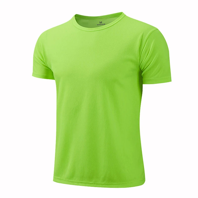 Plain Running Short Sleeve T-shirt For Sports Outfits