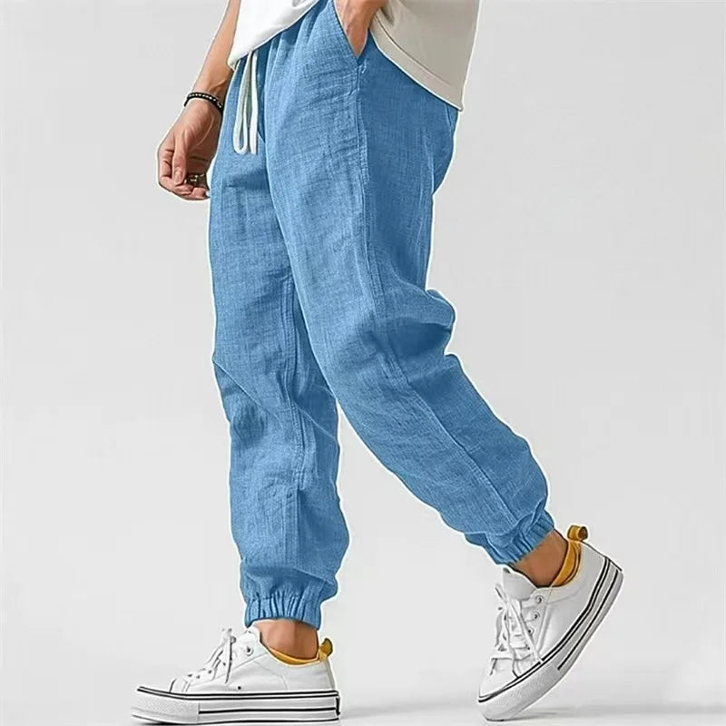 Men's Elastic Waist Casual Pants For Everyday Wear
