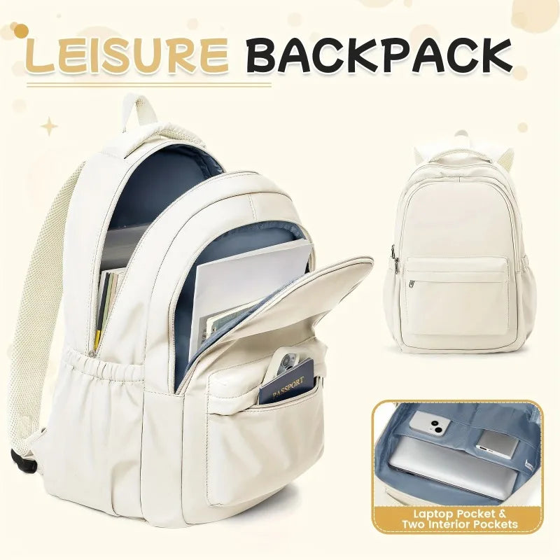 Student Backpack with Multiple Compartments and Front Pocket for Daily Carry
