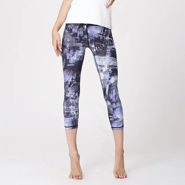 Women's Printed High-Waist Workout Leggings