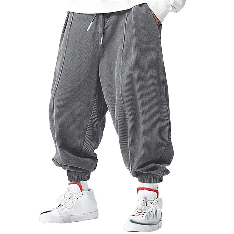 Full Length Loose Fit Casual Streetwear Drawstring Pants