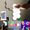 Touch Sensitive RGB Hexagon Lights LED Wall Panels USB Cellular  Quantum Lamp Modular Night Lights Gaming DIY Wall Lamp Decor