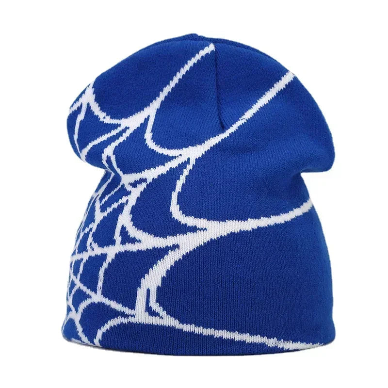Graphic Knit Beanie with Letter and Pattern Style Options