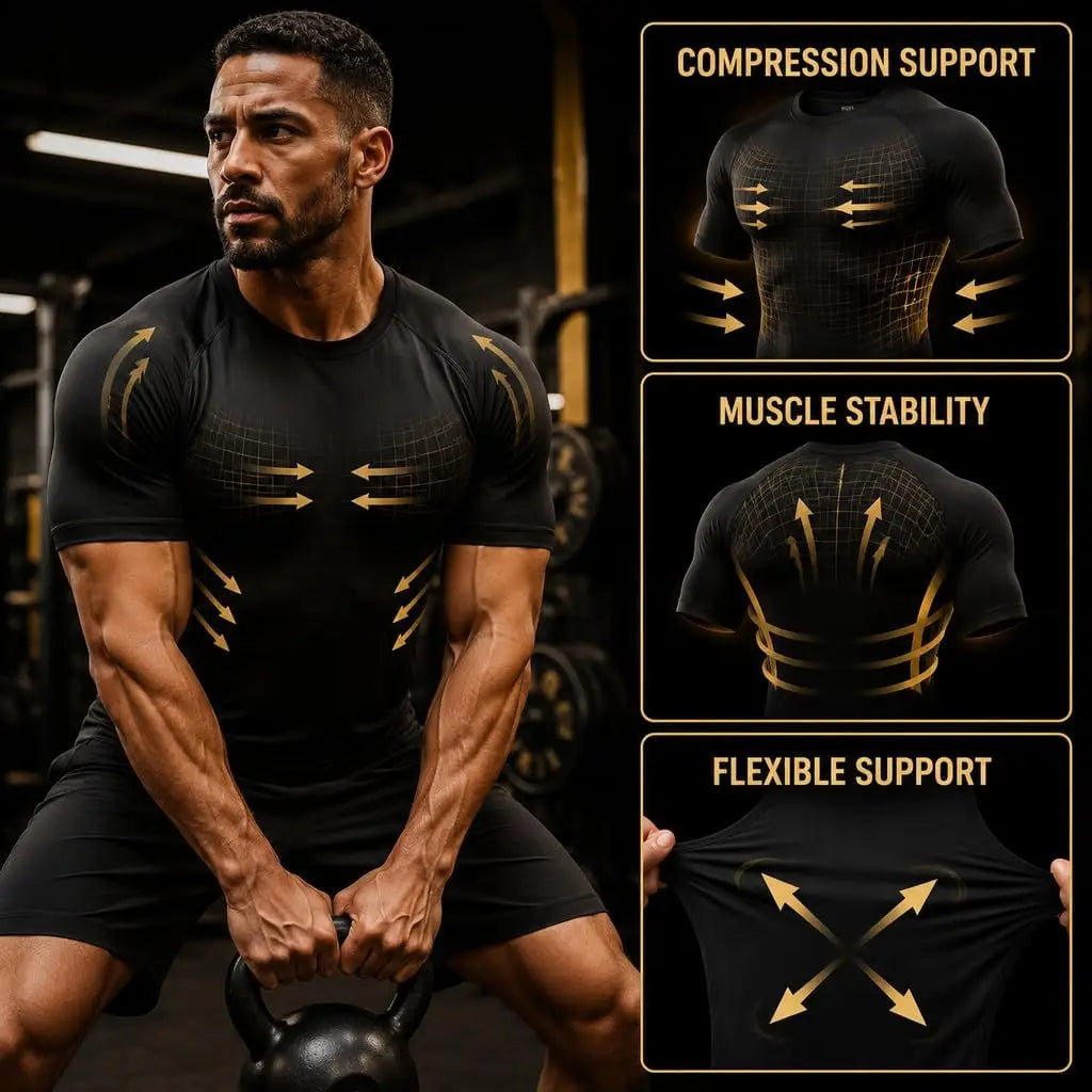 Plain Compression Pack Options Short Sleeve T-shirt For Sports Outfits