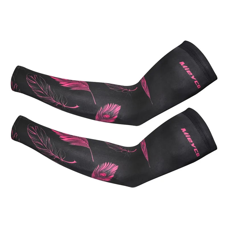 Icy Silk Sun Protection Arm Sleeves Cooling Breathable Outdoor Cycling Fishing Sports Sleeves