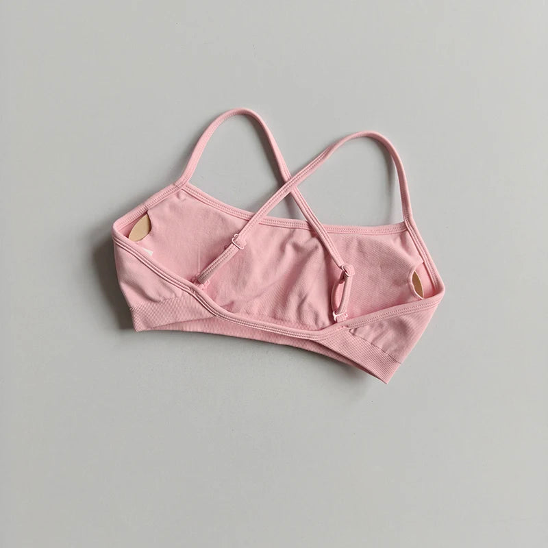 Women's Thin Strap Cross Back Sports Bra