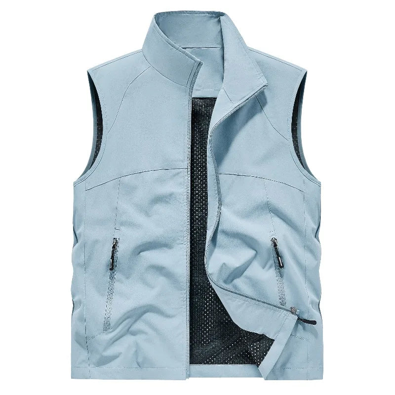 Men's Stand Collar Outdoor Vest