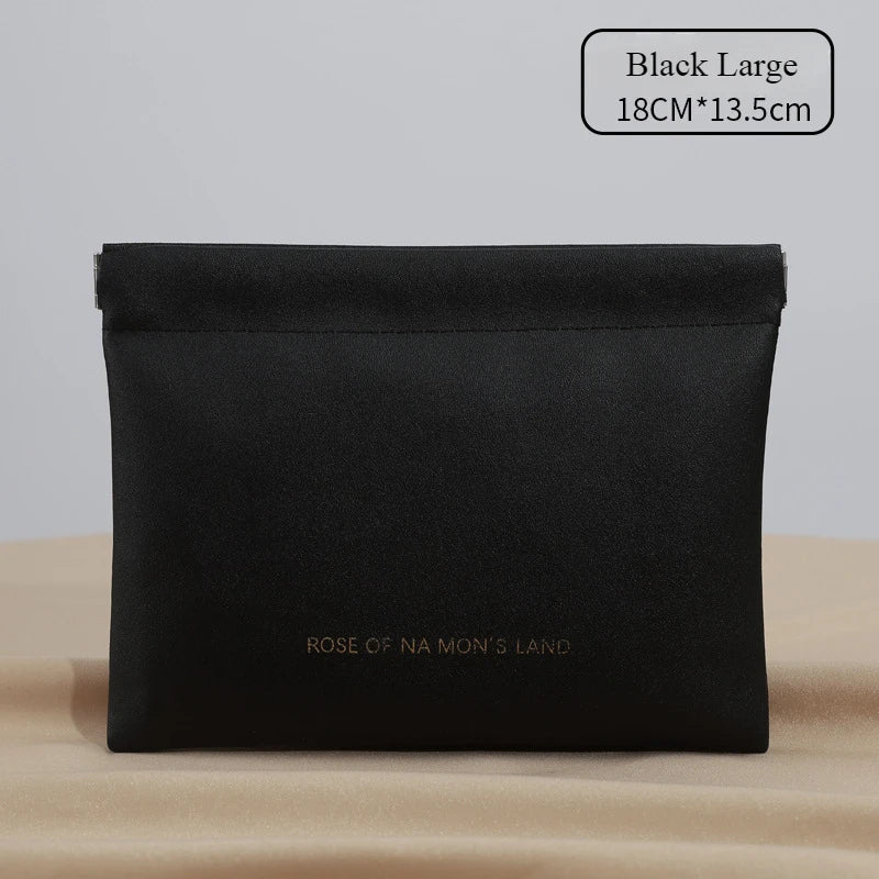 Mini Squeeze Closure Coin Pouch with Plain Exterior