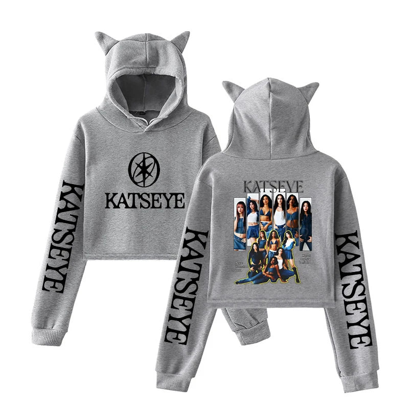 KATSEYE Graphic Long-Sleeve Pullover Hoodie