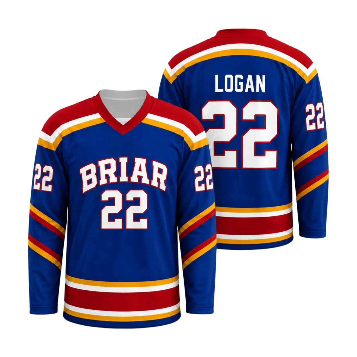 Briar University Number Graphic Long Sleeve Jersey For Sports Outfits