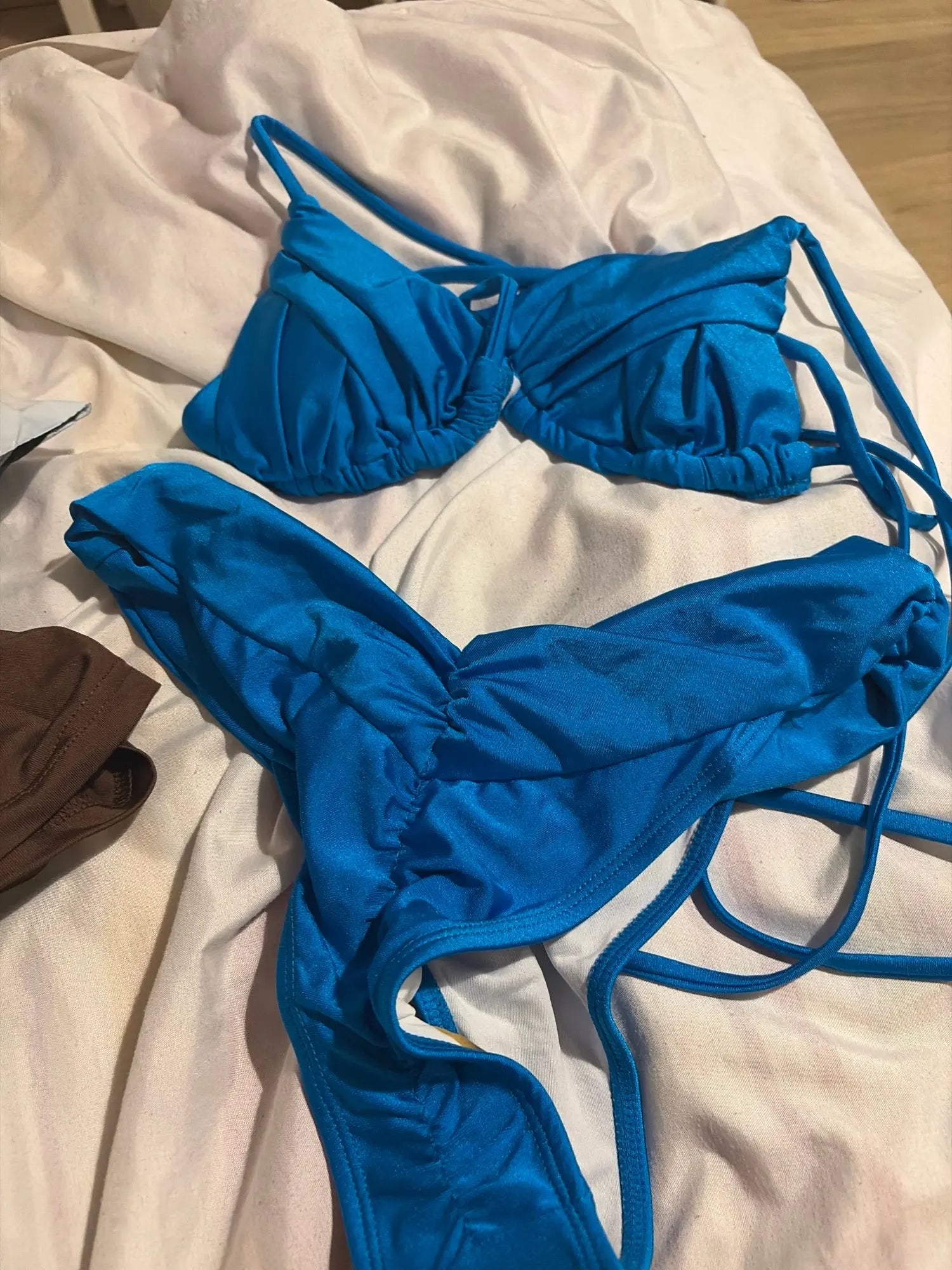 Ruched Triangle Bikini